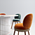 Elegant Alma Chair & Memphis Table 3D model small image 3