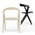 Barcelona Design Chair B & Aquario Table: Sleek and Stylish Furniture Duo 3D model small image 2