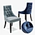 Velvet Dining Chair - Detailed 3D Model in Vray and Corona 3D model small image 1