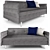 Modern and Comfy Jaey Sofa 3D model small image 1