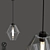 Handblown Crystal Pendant Light 3D model small image 1