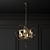 Elegant Crystal Orb Chandelier 3D model small image 2