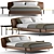 Elegant ERMIONE Bed 3D model small image 1