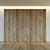 Wooden 3D Wall Panel: Decorative, High-resolution Texture 3D model small image 2