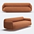 Pedrali Buddy Sofa: Ultimate Comfort and Style 3D model small image 1