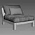 Elevate Your Space with Merida Lounge Chair 3D model small image 3