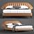 Natuzzi Cala Bed: Sleek and Stylish Slumber. 3D model small image 1