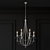 Elegant Alexandra Crystal Chandelier 3D model small image 2