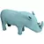 Rhino Puff Kids Chair 3D model small image 1