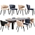 Elegant Minotti Aston Dining Chairs 3D model small image 2