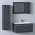 Modern Bathroom Furniture Set 3D model small image 1