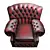 Classic Comfort: Chesterfield Monks Wing Chair 3D model small image 2