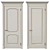 Elegant Vintage Interior Doors 3D model small image 1