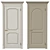 Elegant Classic Interior Doors 3D model small image 1