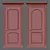 Elegant Classic Interior Doors 3D model small image 2