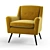 Modern Kelly Hoppen Oliver Chair 3D model small image 1