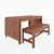 Versatile Outdoor Furniture Set: IKEA Applaro KLASEN 3D model small image 1