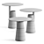 Bentu Concrete & Metal Side Table 3D model small image 2