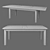 Oxford Large Folding Dining Table 3D model small image 2