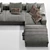 Sleek B&B Italia Michel Club Sofa: Luxury and Style 3D model small image 2