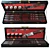 Premium BBQ Set: 9/4 - Black & Red 3D model small image 1