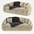 Luxury Soleil Sofa: Stylish Comfort 3D model small image 1