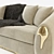 Luxury Soleil Sofa: Stylish Comfort 3D model small image 2