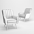 Nevada Velvet Armchair - Modern Design 3D model small image 2