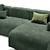 Elegant Develius Sofa by Edward Van Vliet 3D model small image 2