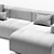 Elegant Develius Sofa by Edward Van Vliet 3D model small image 3