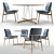  Carl Hansen & Son Embrace Dining Set 3D model small image 1