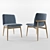  Carl Hansen & Son Embrace Dining Set 3D model small image 2