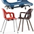 Vitra HAL Wooden Armchair 3D model small image 1