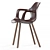 Vitra HAL Wooden Armchair 3D model small image 2