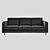 Luxurious Gus Modern Adelaide Velvet Sofa 3D model small image 1