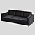 Luxurious Gus Modern Adelaide Velvet Sofa 3D model small image 2