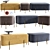 Sleek Alba Ottomans 3D model small image 1