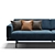 Luxurious Steward Sofa by Laskasas 3D model small image 2