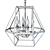 Elegant Vigore Chandelier 3D model small image 2