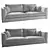 Elegant Arflex Rendez-Vous Sofa 3D model small image 3