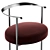 Elegant Azucena Catilina Chair Stool 3D model small image 2