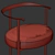 Elegant Azucena Catilina Chair Stool 3D model small image 3