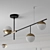 Mid Century Modern 3-Light Linear Ceiling Fixture 3D model small image 1