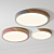 Sleek Dimmable Round Acrylic Light 3D model small image 1