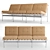 Modern Leather Sofa: C416 Kho Liang Le 3D model small image 1