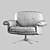 Swiss-made DS 31 Lounge Chair 3D model small image 3