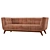 Elegant Leather Sofa - Caryn 3D model small image 1