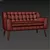 Cozy Comfort Brandon Loveseat 3D model small image 3