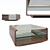 Sleek Bentwood Coffee Table 3D model small image 1