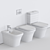 Duravit P3 Comforts WC - Elegant Close Coupled Ceramic Toilet 3D model small image 3